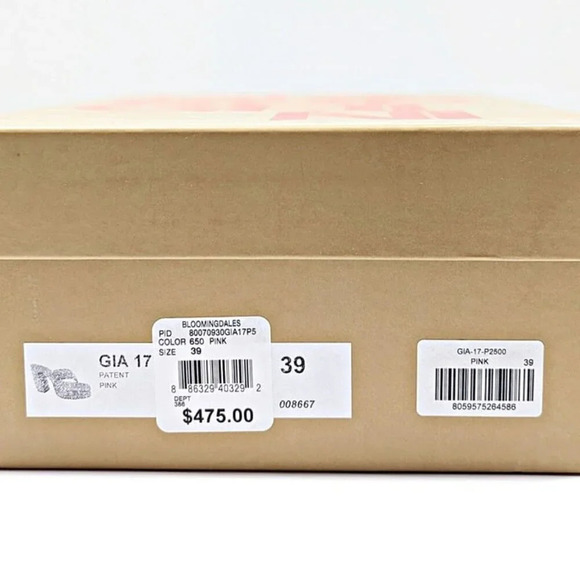 Gia Borghini Women's Gia 17 Pink Patent Platform Sandals Size 39 IT (MSRP $475) - Picture 11 of 11